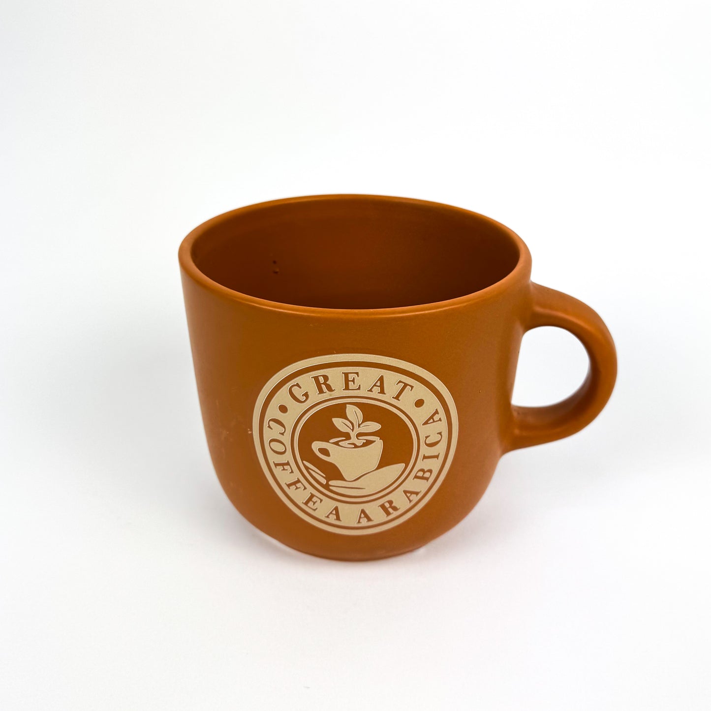Ceramic Orange Coffee Pot 14cm