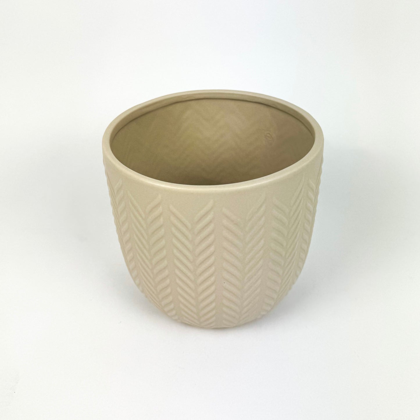 Cream Ceramic 13cm Pot