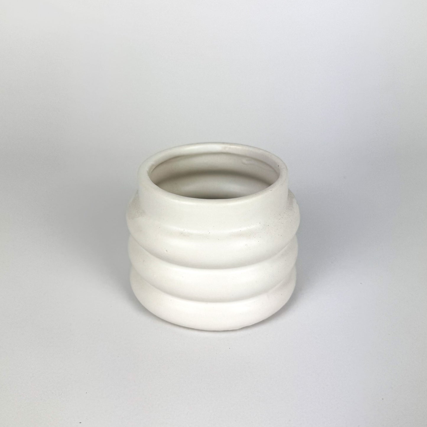 Ceramic Bubble Pot White 6cm