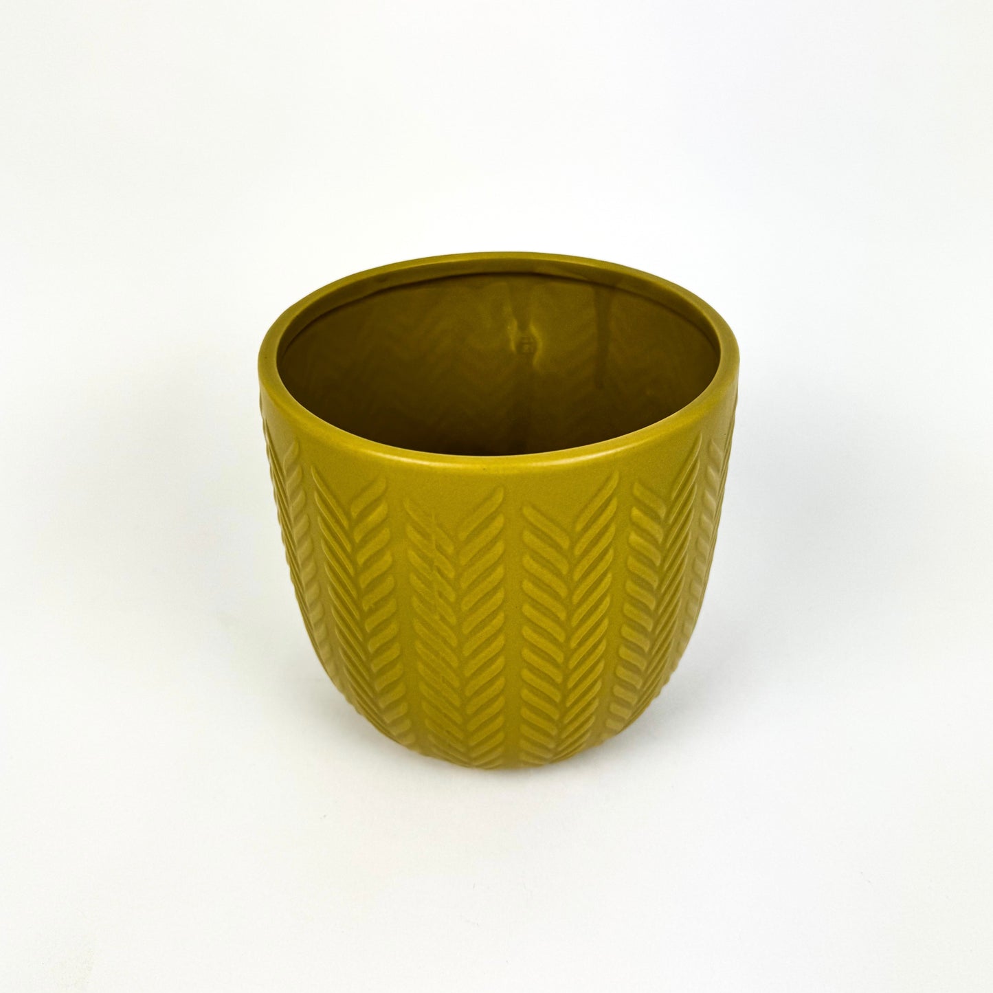 Olive Ceramic 13cm Pot
