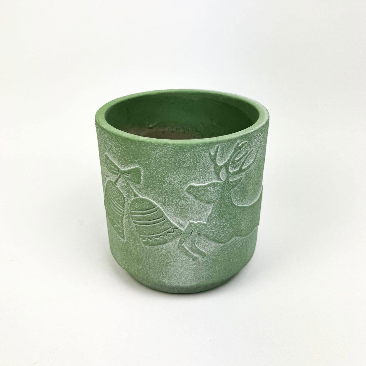 Ceramic Mint Christmas Pot