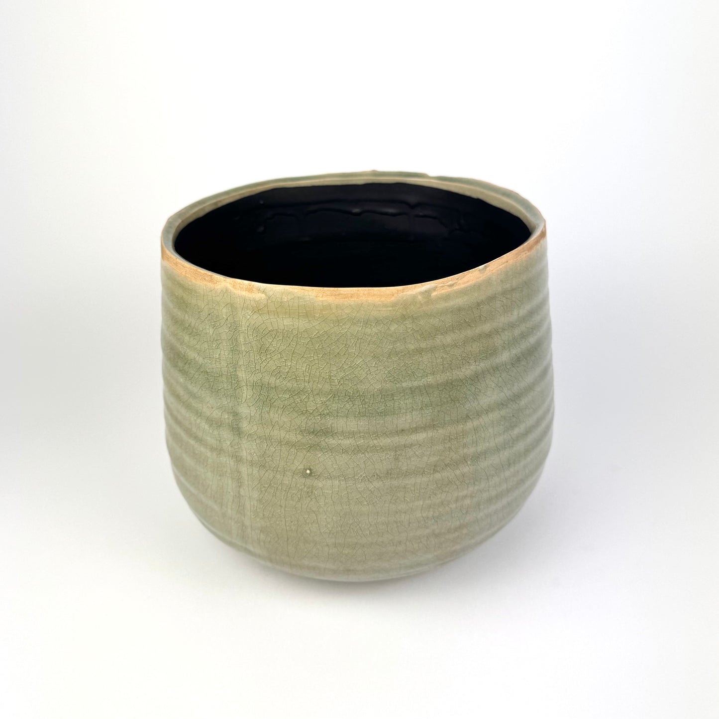 Iris Mint 19cm Ceramic Pot