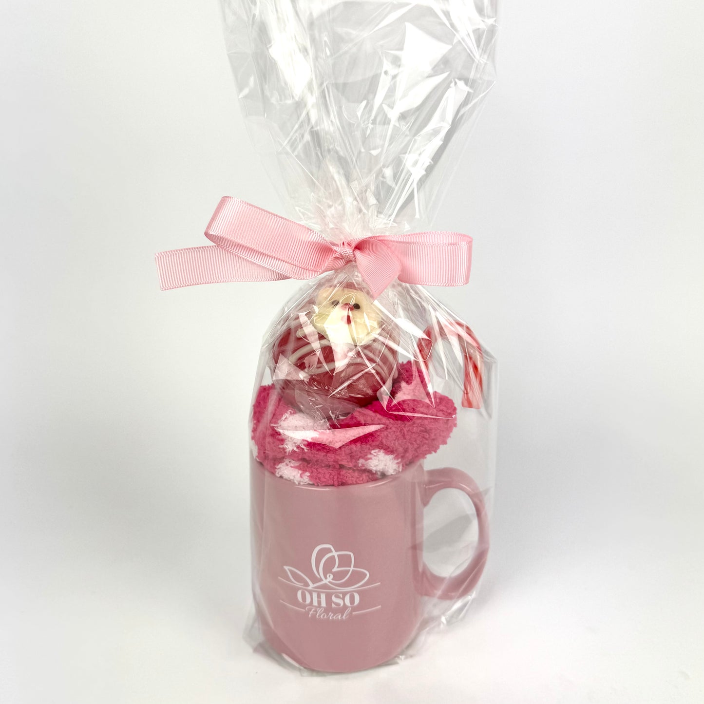 Oh so Floral Hot Chocolate, Socks And Mug Stocking Filler