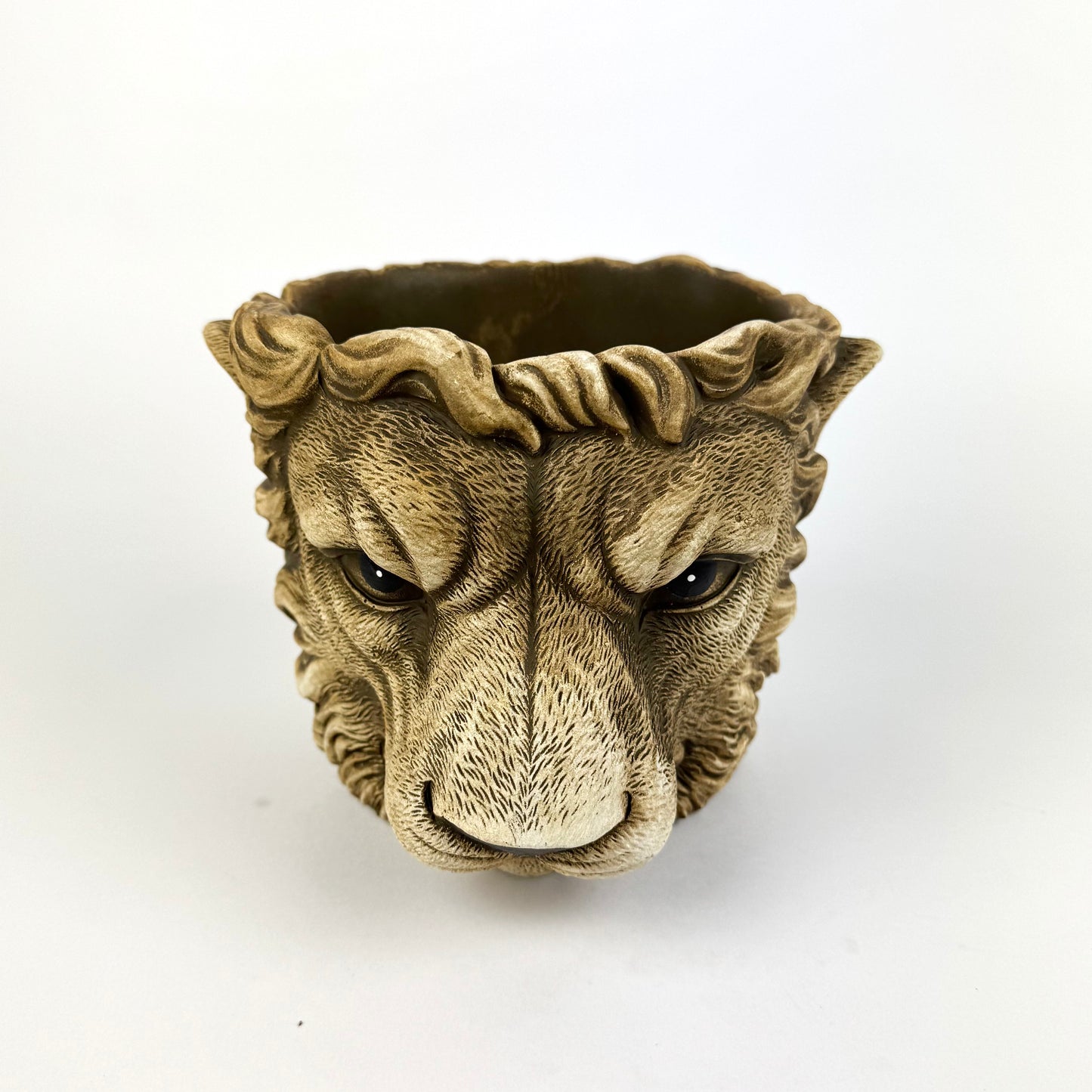 Lion Animal 14cm Premium Ceramic Pot