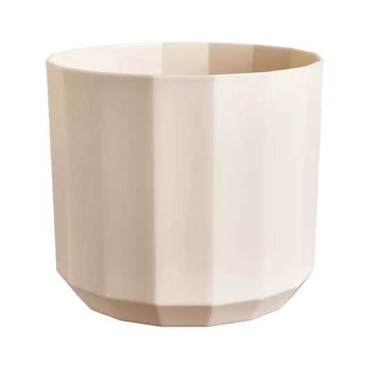 Almond Pink Facet Round Elho 14cm Pot