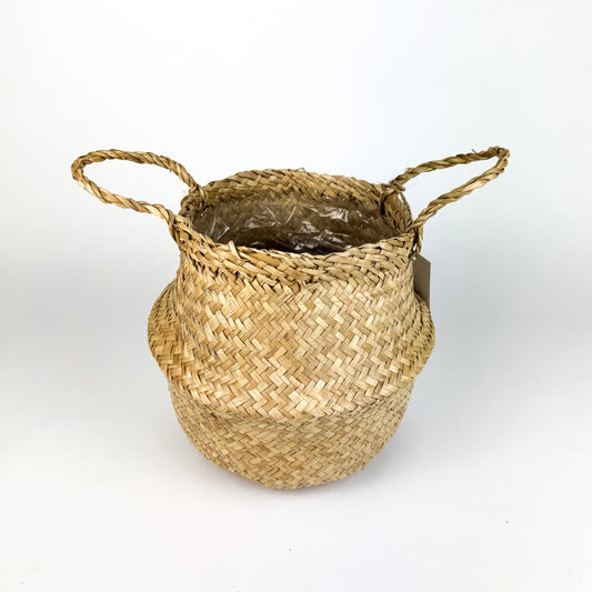 Patterned 18cm Natural Pot