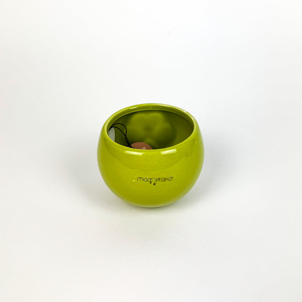 Ceramic Green Magnetic Plant Pots