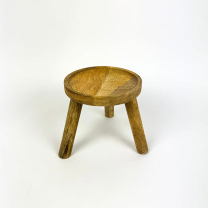 Wooden Stool Plant Stand