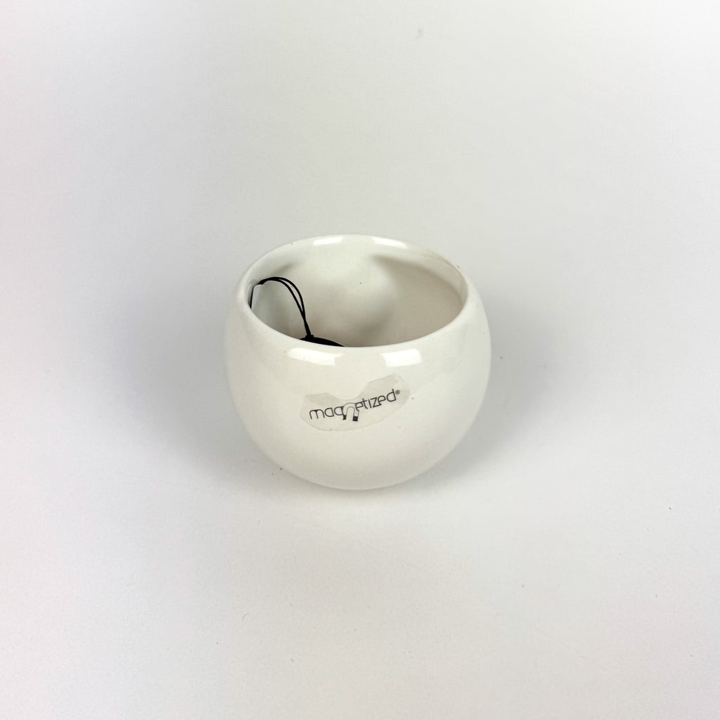 Ceramic White/Grey/Black Magnetic Plant Pots