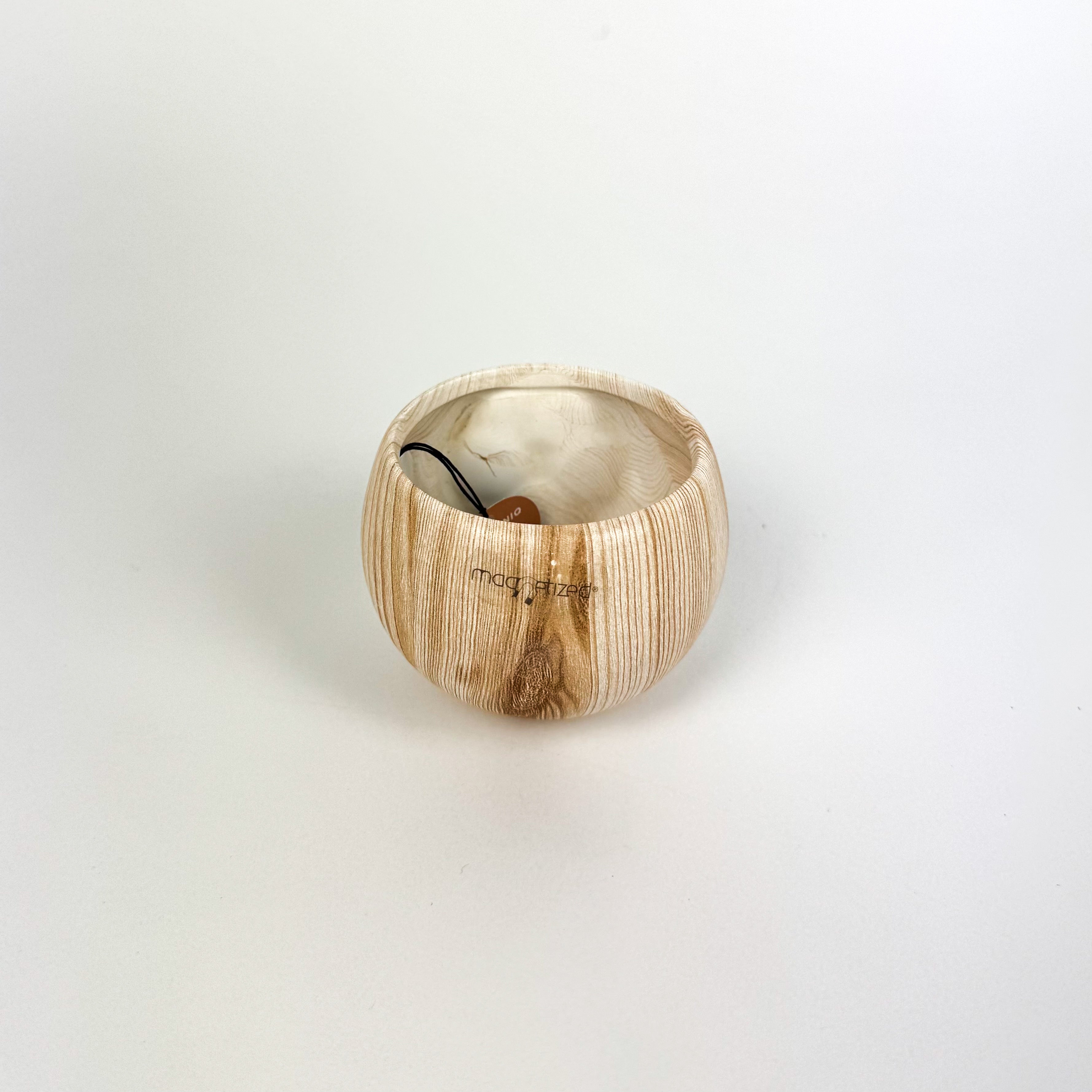 Wooden Finish Magnetic Plant Pots