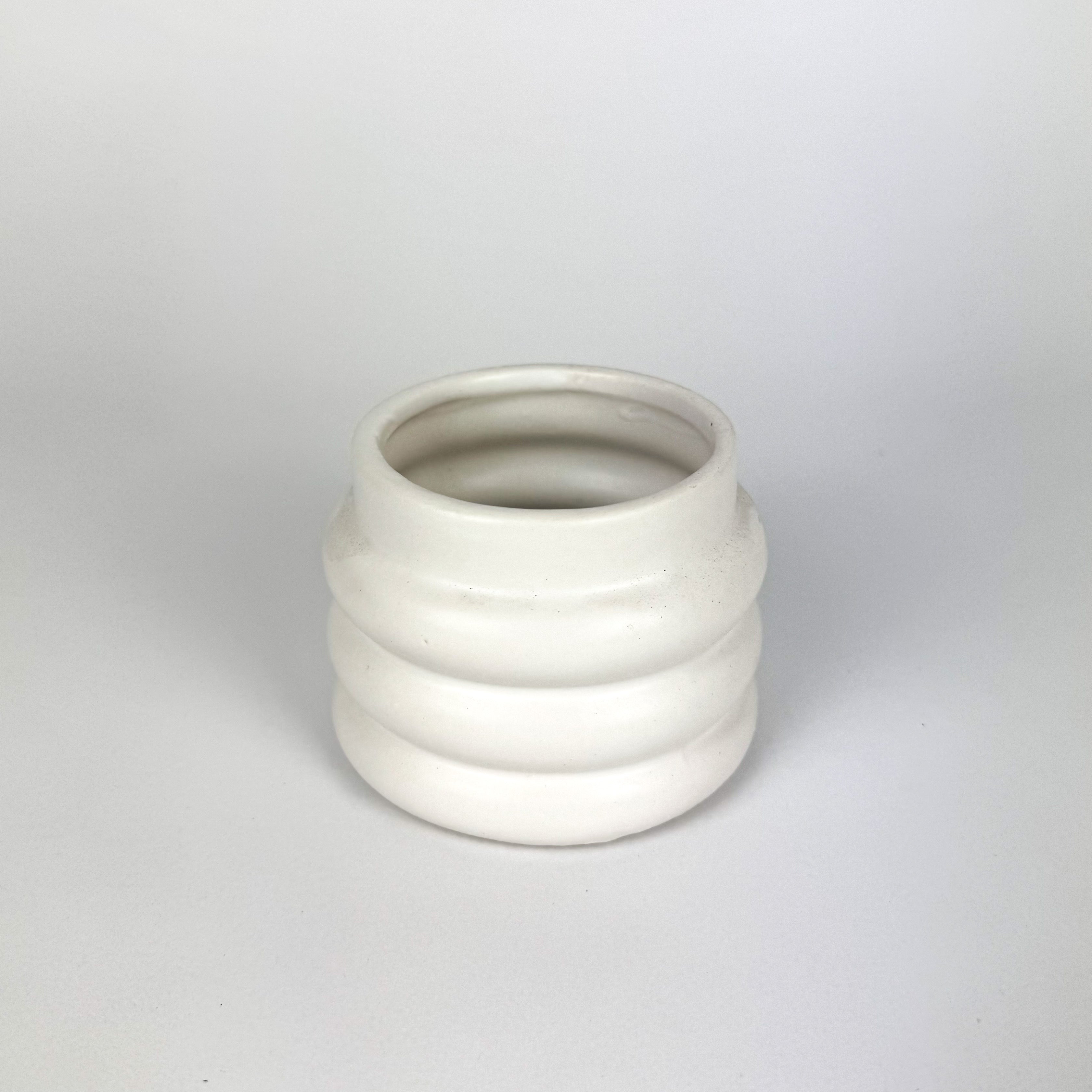 Ceramic Bubble Pot White 6cm