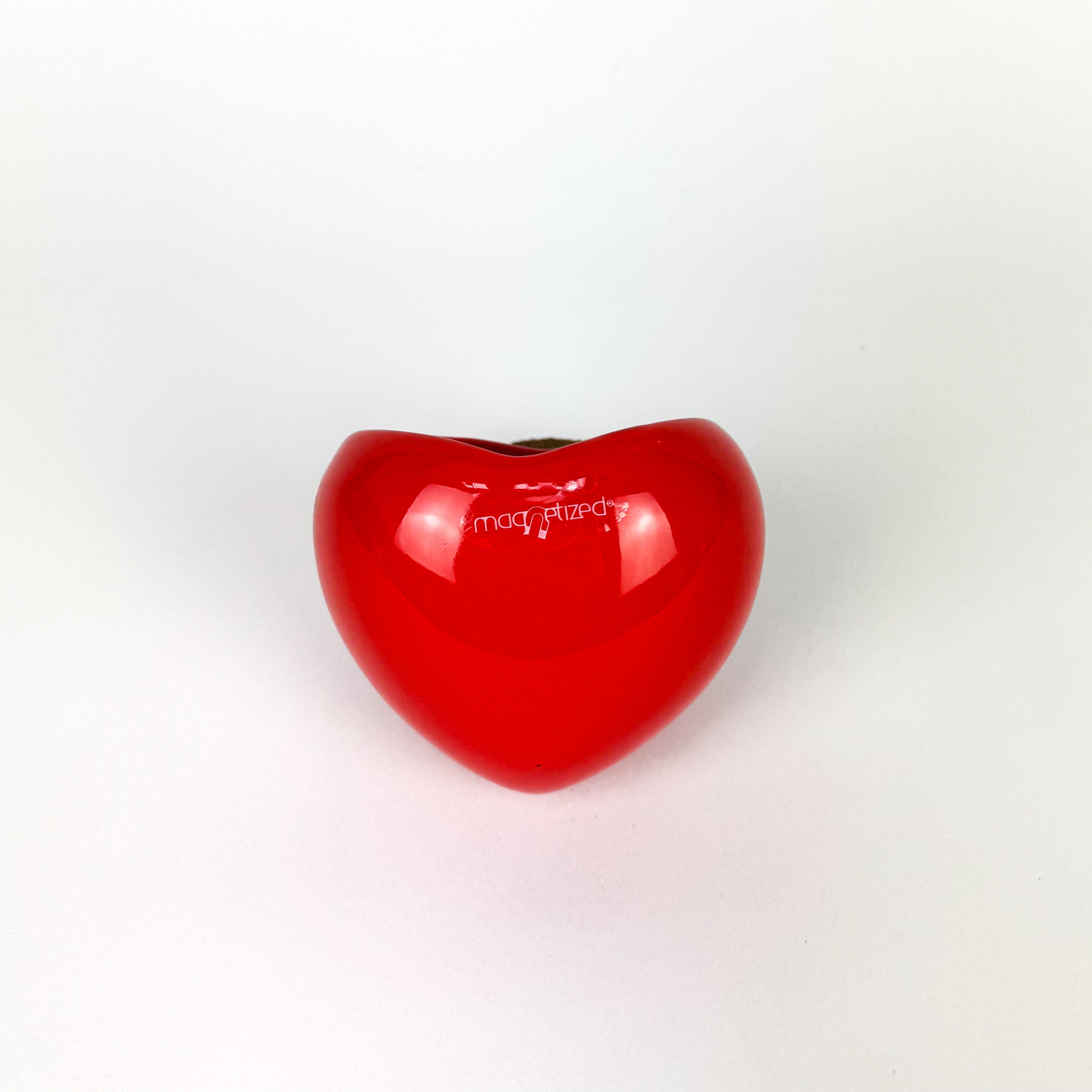 Ceramic Magnetic Red Heart Pot 6m