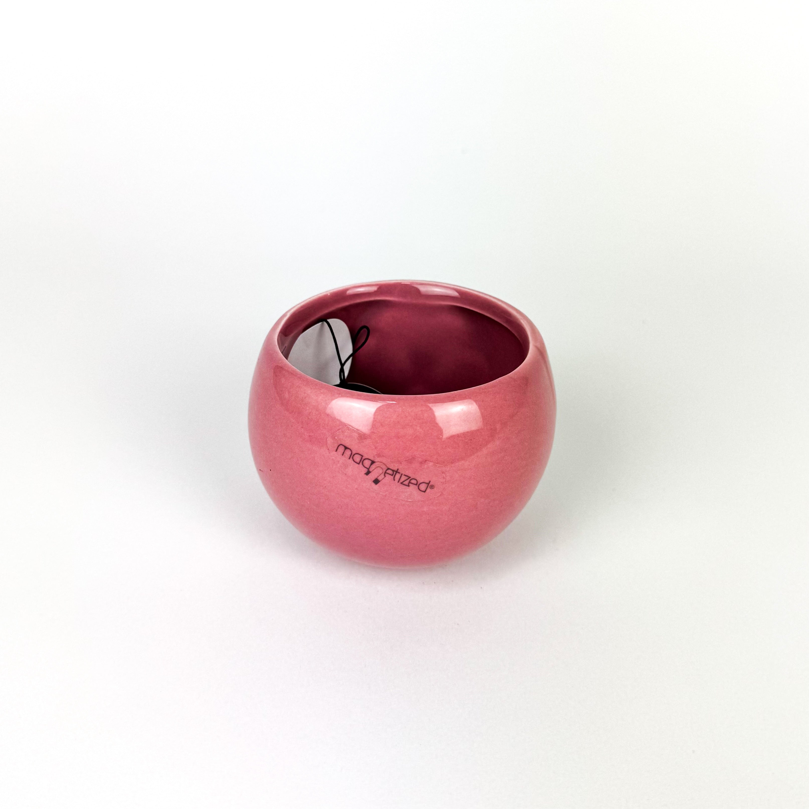 Ceramic purple/ pink Magnetic Plant Pots