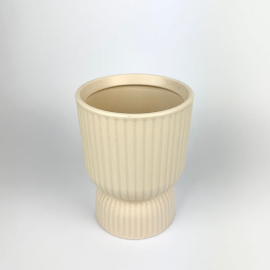 Medium Cream 12cm Neck Pot
