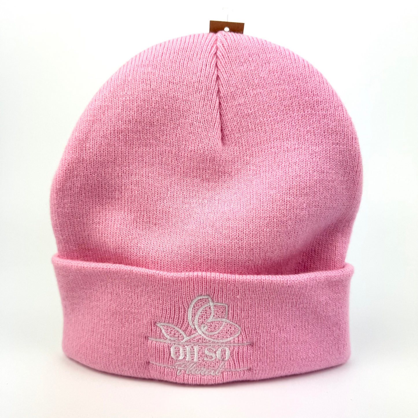Oh So Floral Pink Beanie Hat