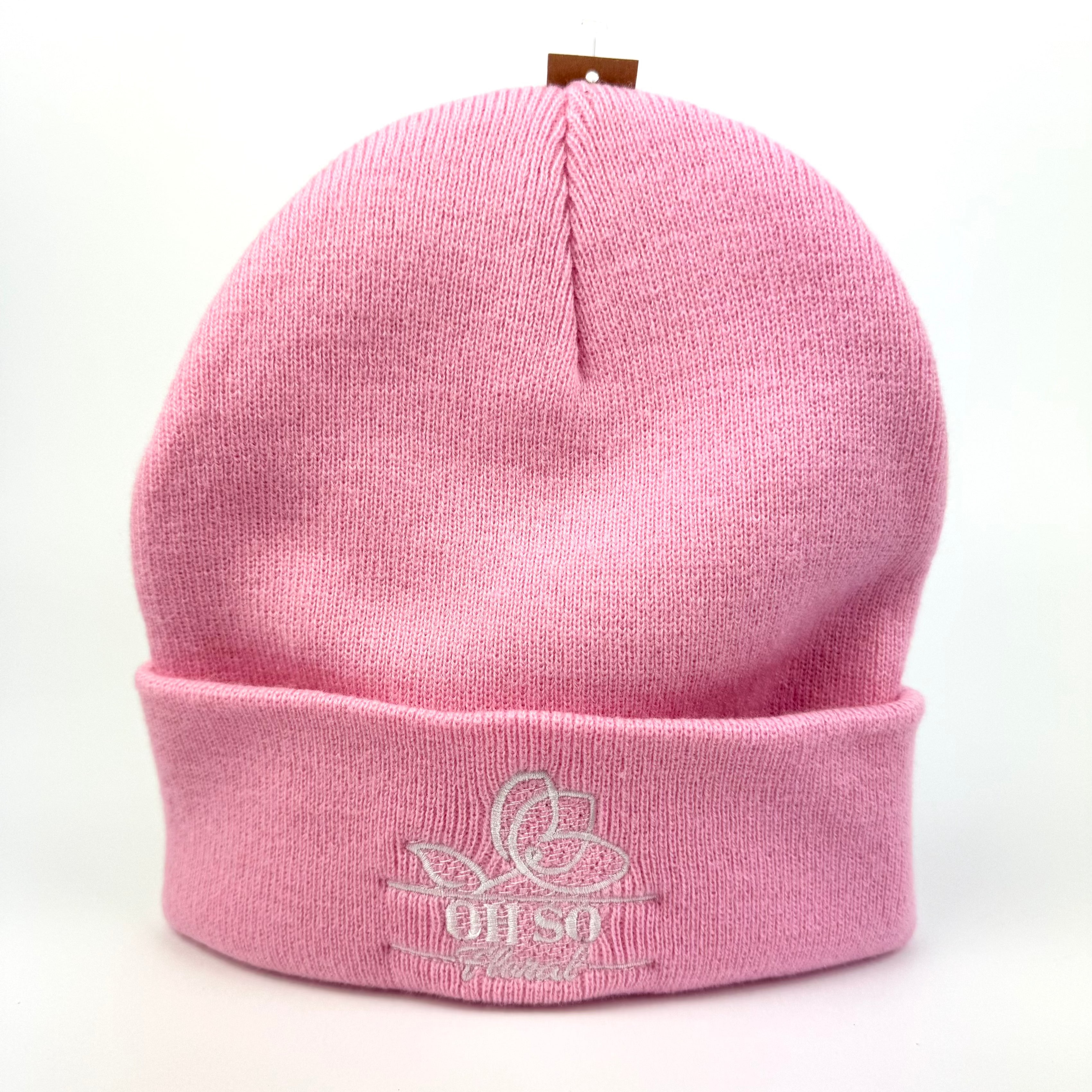 Oh So Floral Pink Beanie Hat