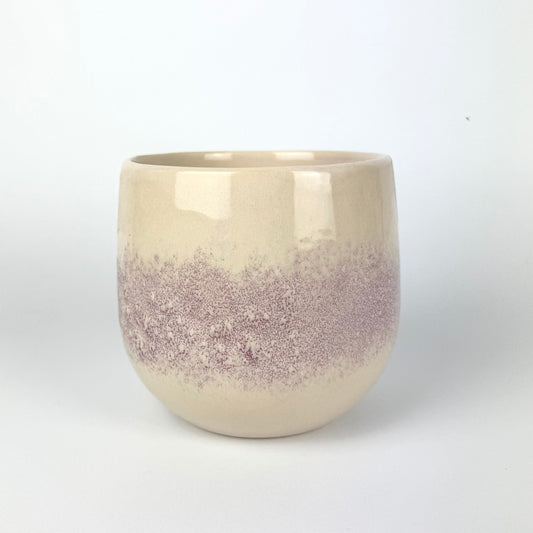 Lilac Painted Centre 14cm Premium Ceramic Pot
