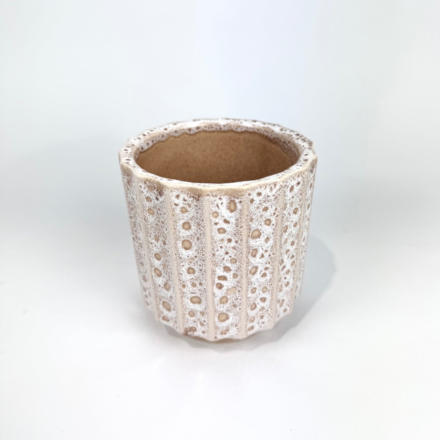 Cream Flow 10cm Ceramic Pots