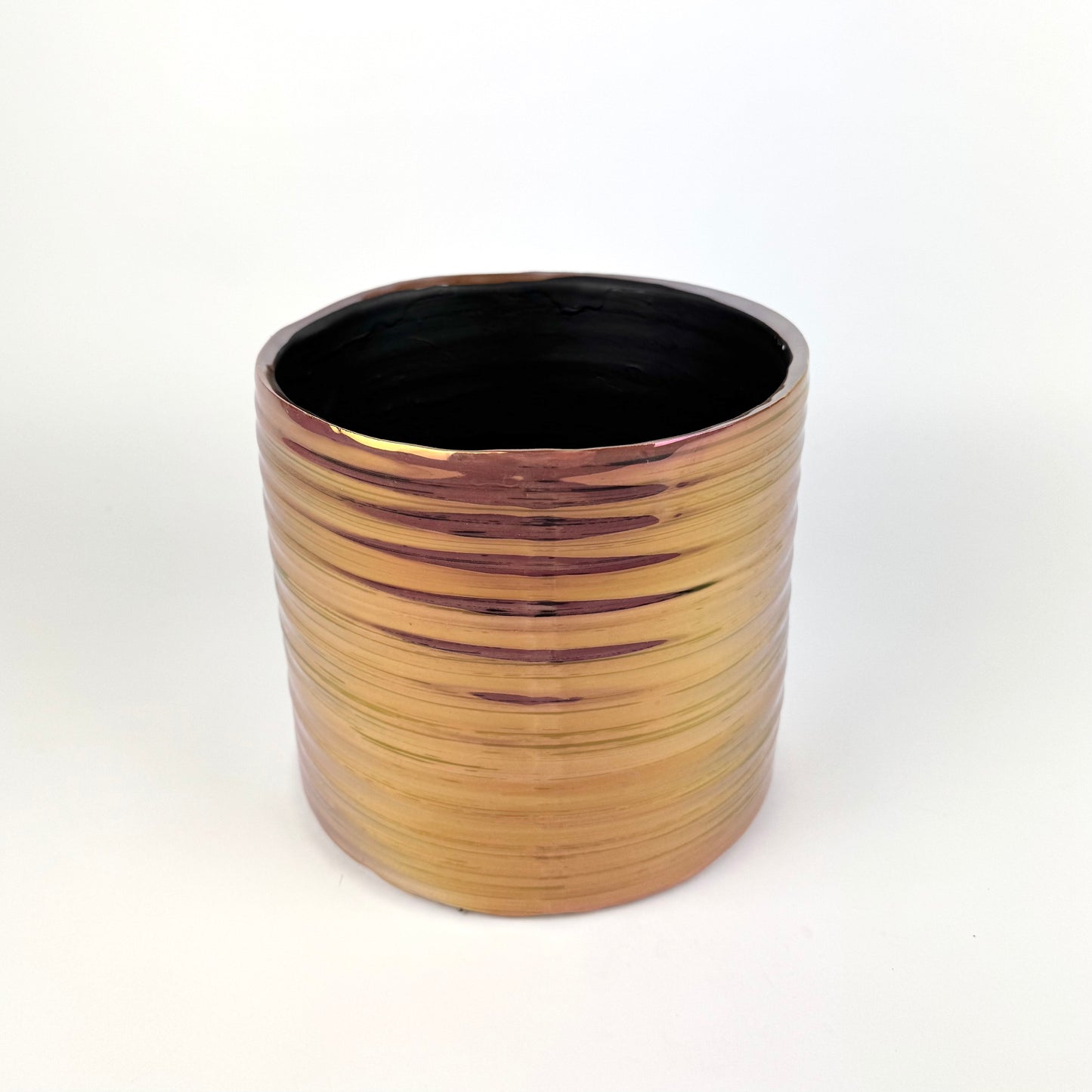 Chrome 18cm Premium Ceramic Pot