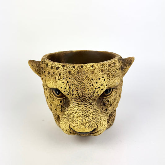 Cheeter Animal 14cm Premium Ceramic Pot