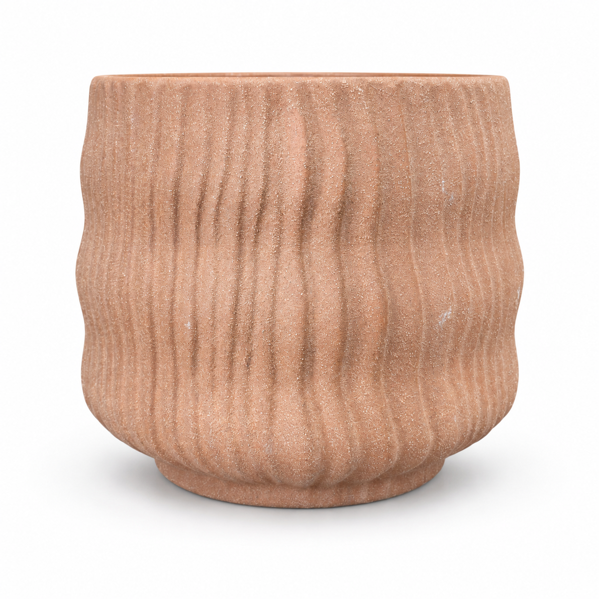 Terracotta Ribbed Plant Pot