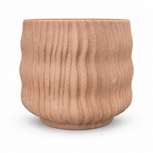 Terracotta Ribbed Plant Pot