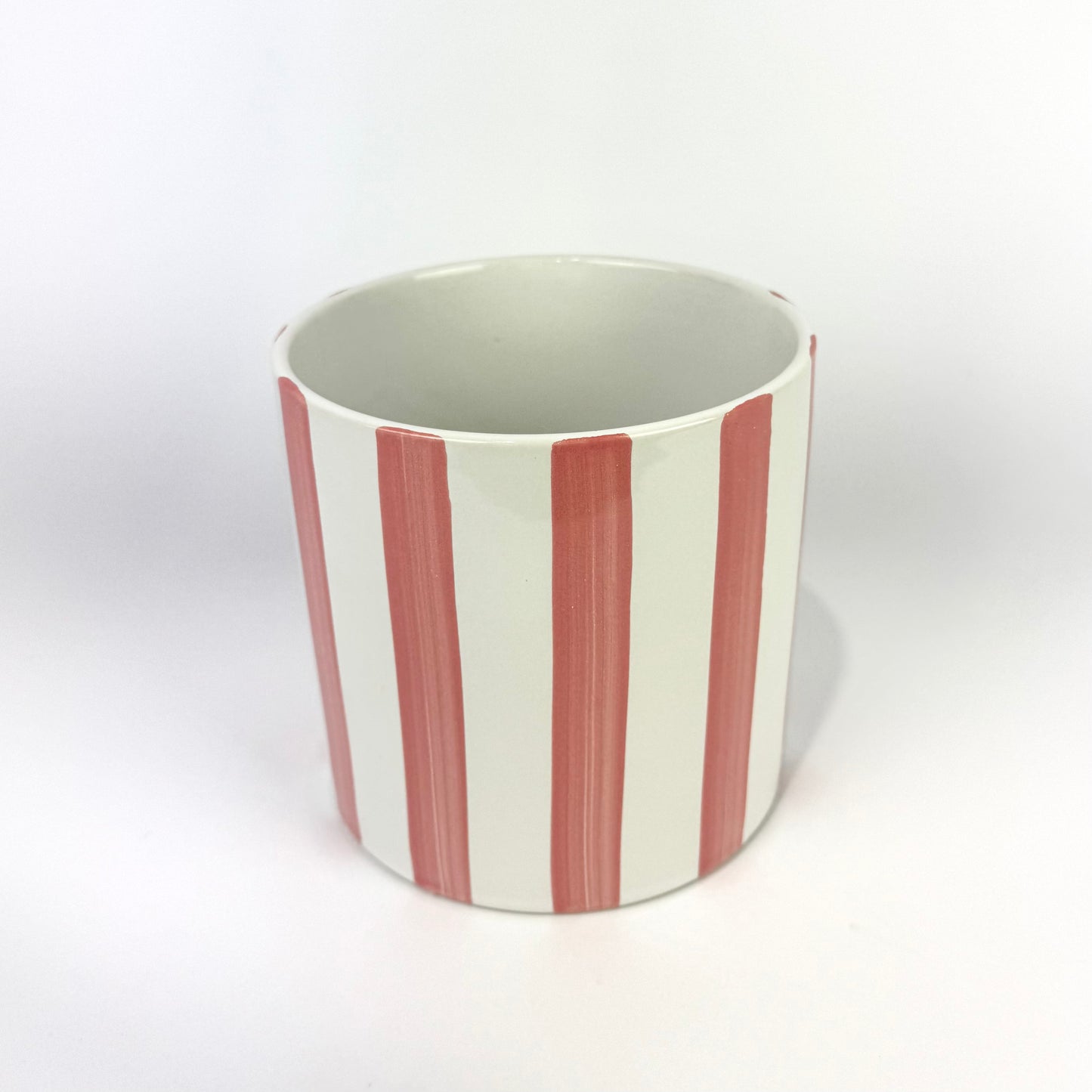 Striped 13.5cm Ceramic Pot