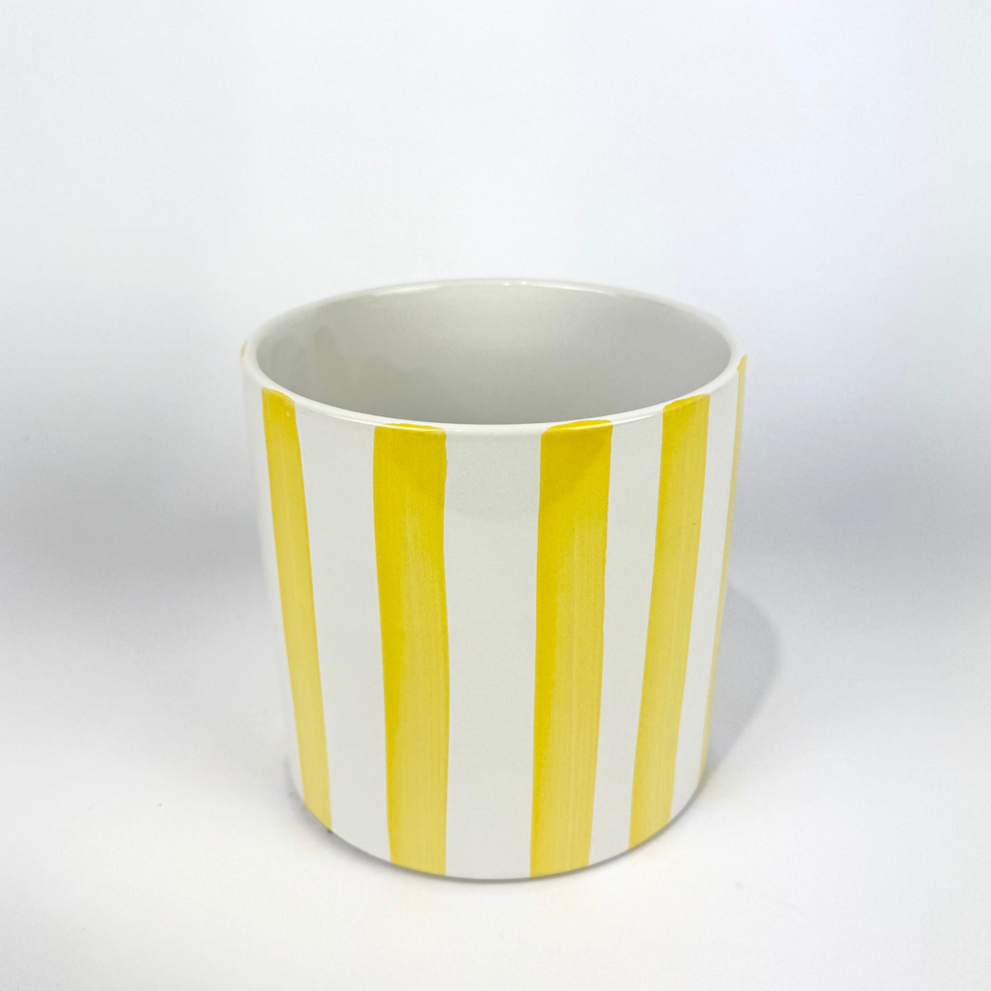 Striped 13.5cm Ceramic Pot