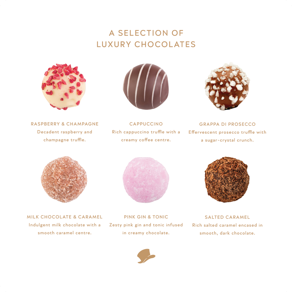 Mayfair Chocolatier's Gourmet Selection - 16 Handmade Chocolate Truffles