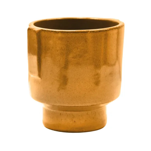 Aries Glazed Handles Rust Ceramic Plant Pot