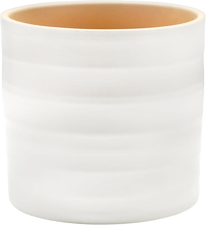 Hadleigh Matte Finish Pure White Ceramic Plant Pot