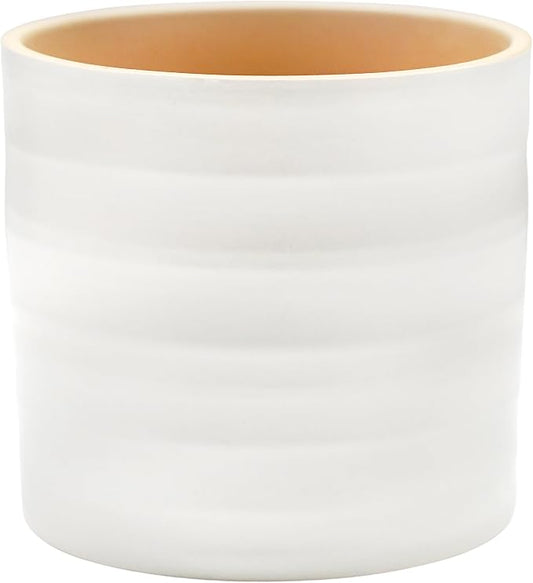 Hadleigh Matte Finish Pure White Ceramic Plant Pot