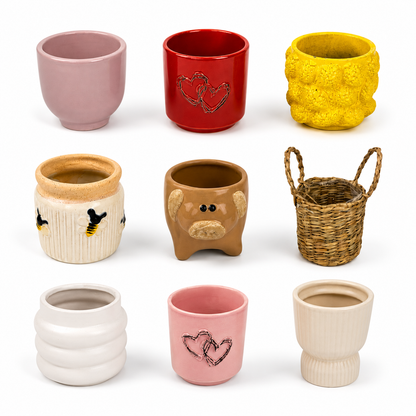 Mini 7cm Plant Pots Ceramic pots