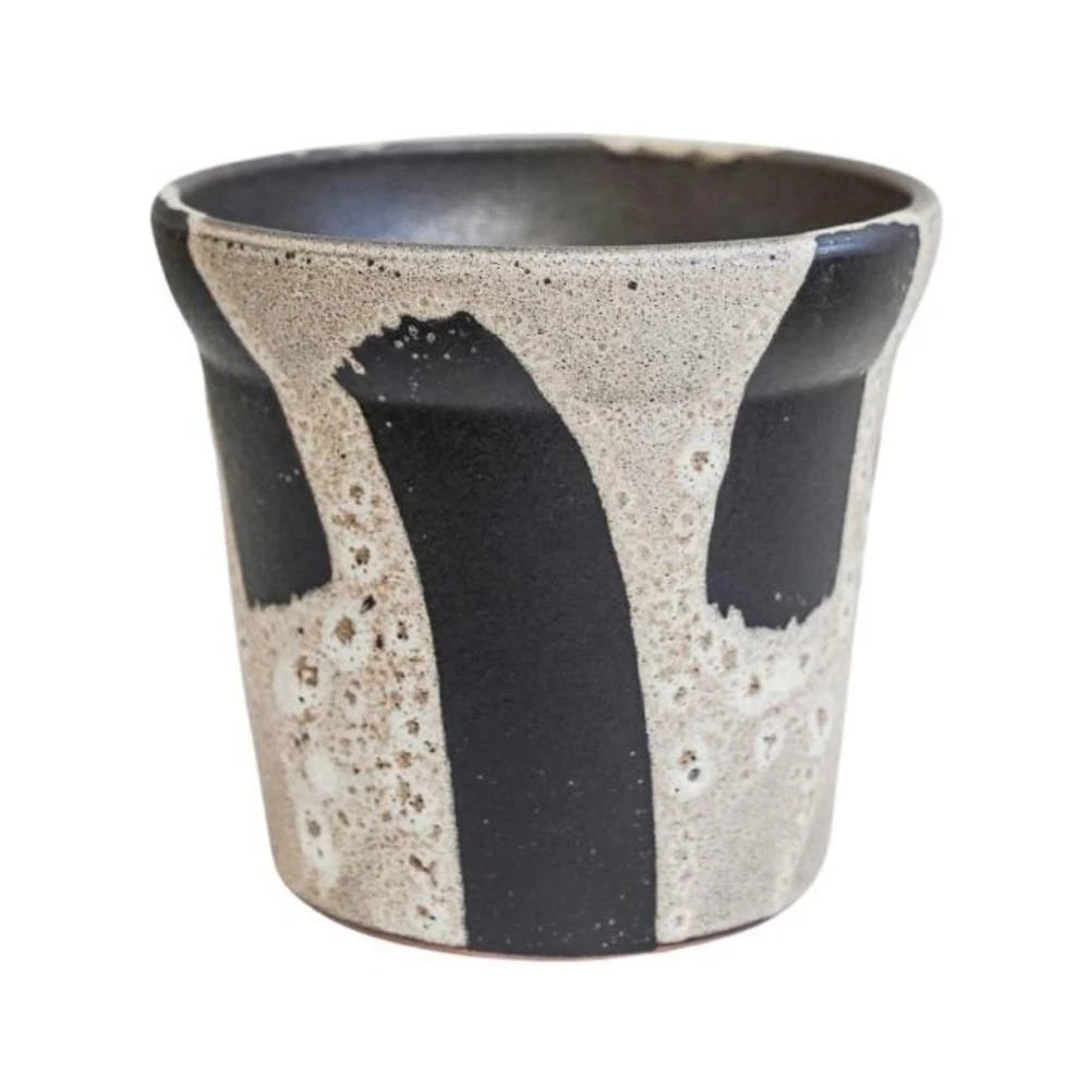 Rowen Brushstroke Tapered Planter Ceramic Plant Pot