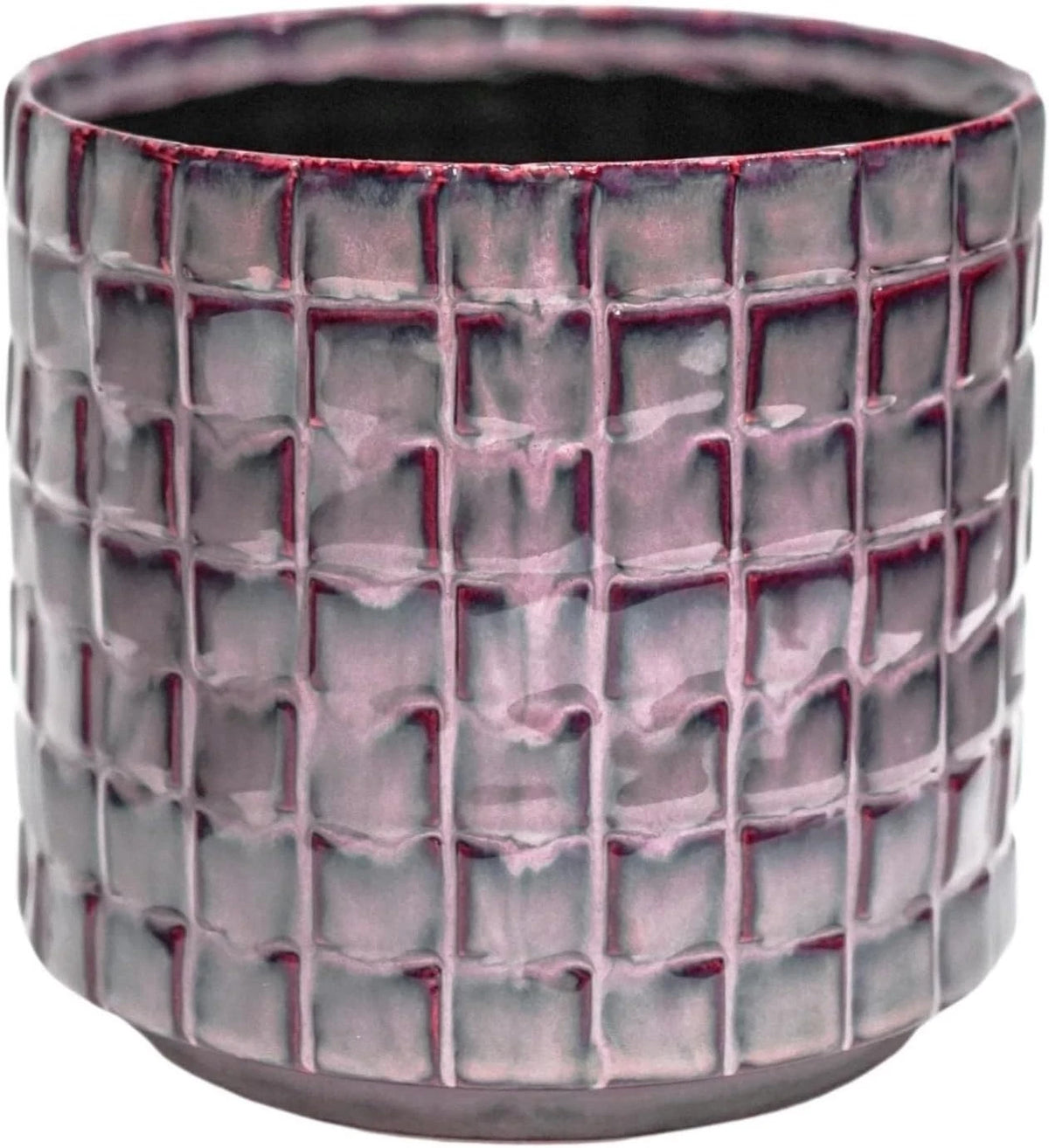 Tarah Textured Blush Glaze Ceramic Plant Pot